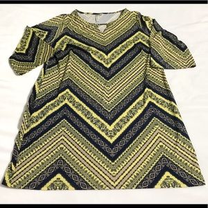 Tacera Keyhole 3/4 Length Sleeve Blouse 2X